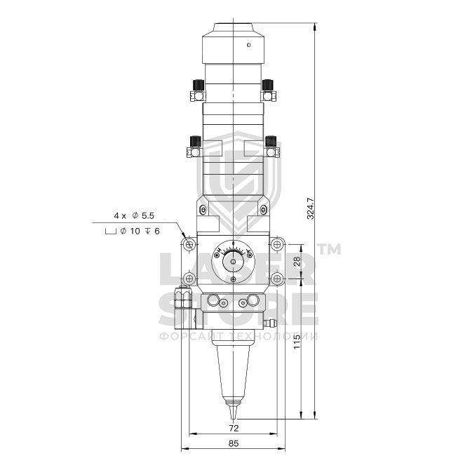 3D Режущая голова WSX SW20 2 кВт